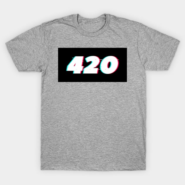 420 Glitch T-Shirt by PauLeeArt